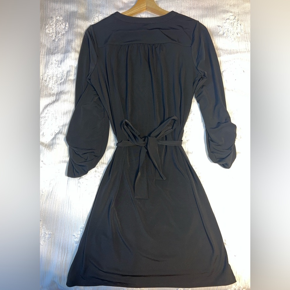 Michael Kors knee length, long sleeve, black work dress - Picture 2 of 3
